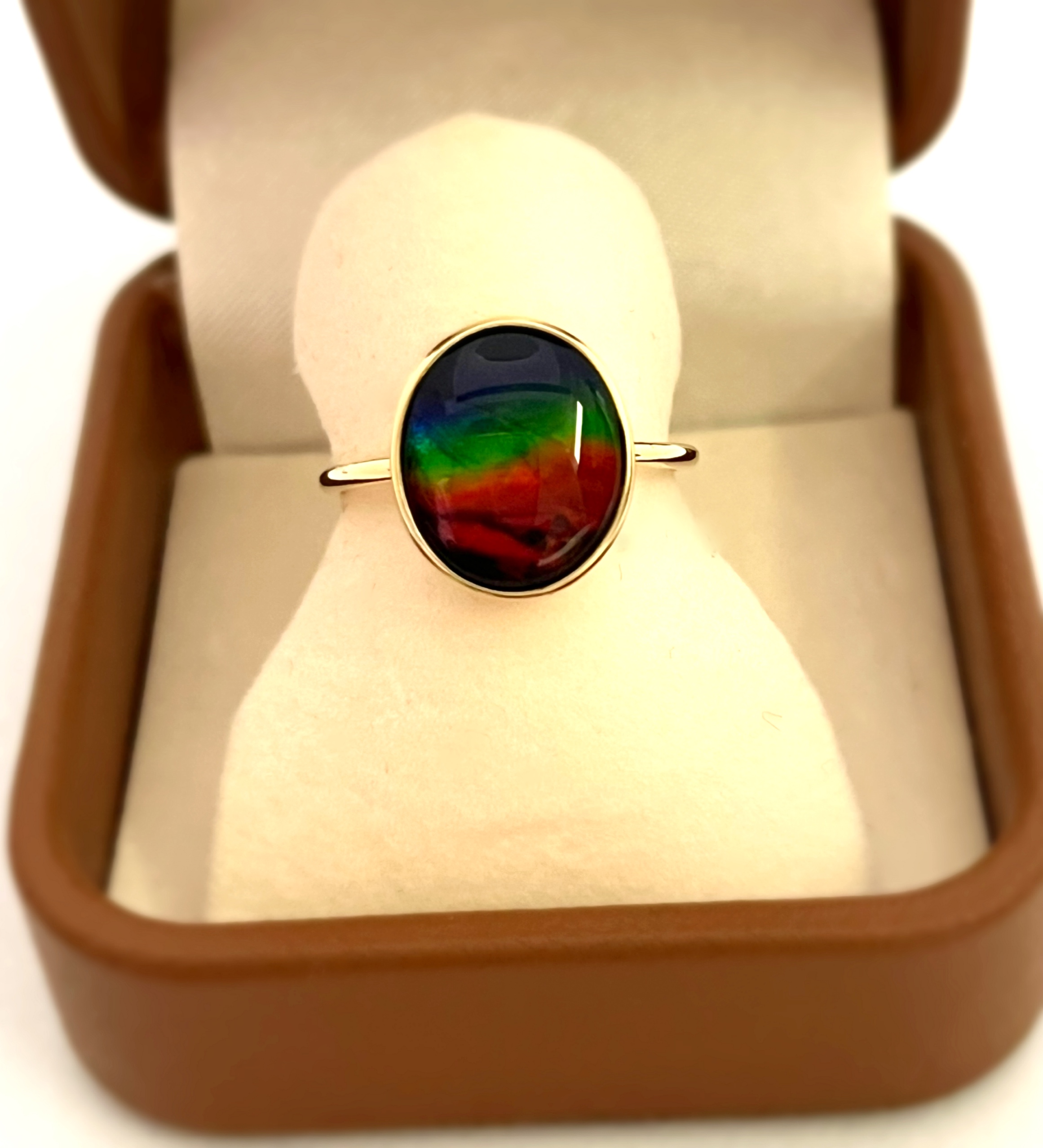 Anne-ly jewelry / Ammolite oval/アンモライト オーバル