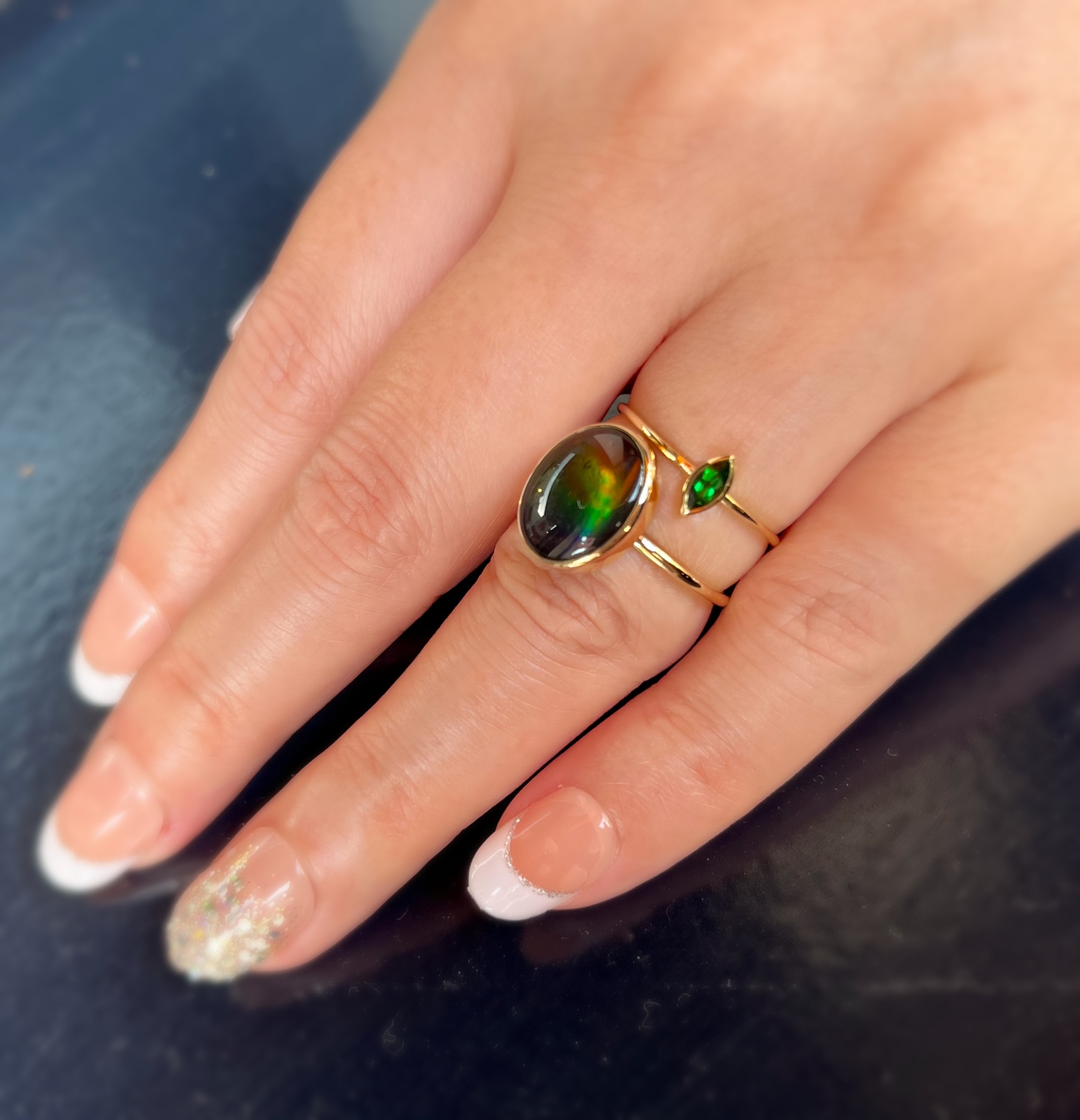 Ammolite oval/アンモライト　オーバル